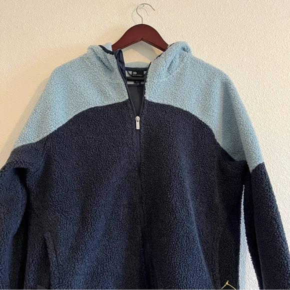 NWT All In Motion Men’s Sherpa Full Zip Hoodie Determined Blue - Picture 2 of 11